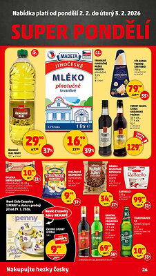 akční leták Penny Market 29.1.2026-3.2.2026