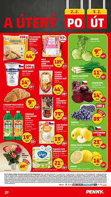 akční leták Penny Market 29.1.2026-3.2.2026