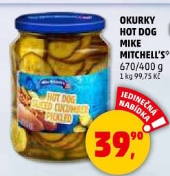 Okurky Hot Dog Mike Mitchell'