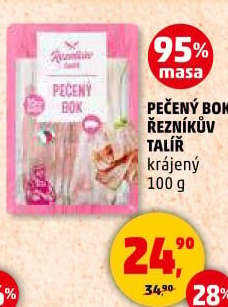 Pečený bok Řezníkův talíř