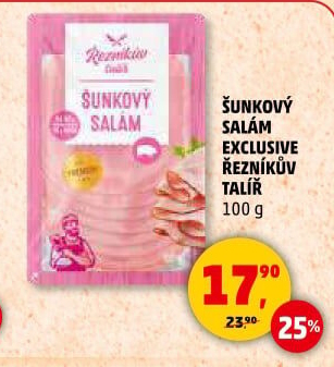 Salám šunkový exclusive Řezníkův talíř