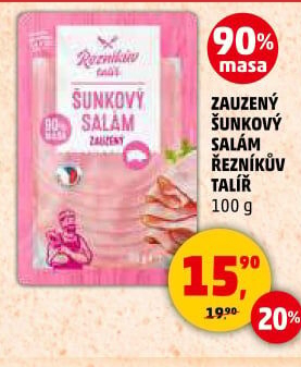Salám šunkový zauzený Řezníkův talíř