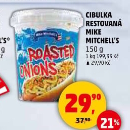 Smažená cibulka Mike Mitchell'
