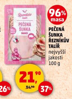 Šunka pečená nejvyšší jakosti Řezníkův talíř