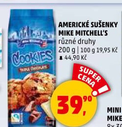 Sušenky americké Cookies Mike Mitchell'