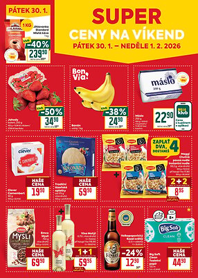 akční leták BILLA 28.1.2026-3.2.2026