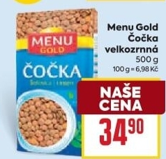 Čočka velkozrnná Menu Gold