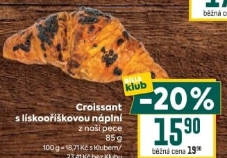 Croissant s náplní