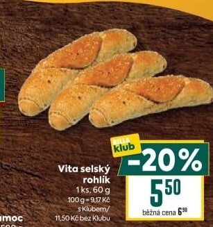 Rohlík Vita selský