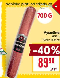 Salám Vysočina Pejskar