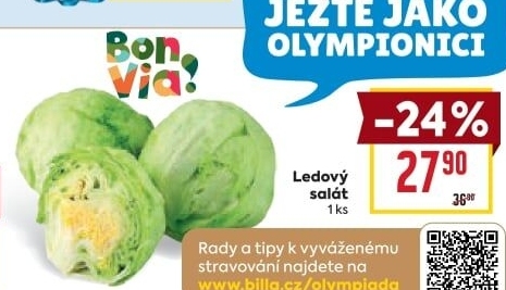 Salát ledový Billa Bonvia