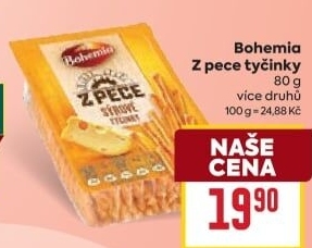 Tyčinky Z pece Bohemia Chips