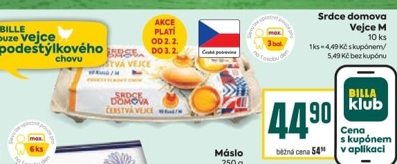 Vejce z podestýlky M Srdce Domova