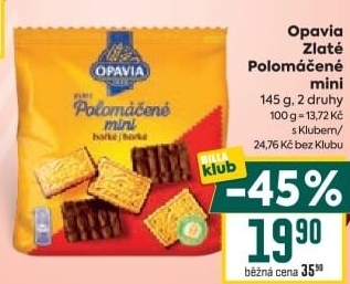 Zlaté polomáčené mini Zlaté Opavia