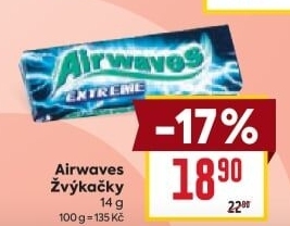 Žvýkačky Airwaves