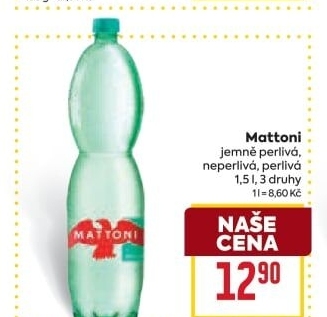 Přírodní voda Mattoni