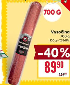 Salám Vysočina Pejskar