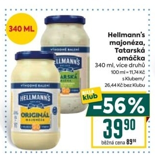 Tatarská omáčka Hellmann'
