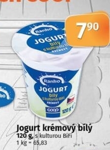 Bílý jogurt krémový Ranko