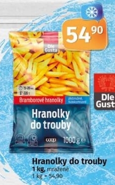 Hranolky mražené Dle Gusta