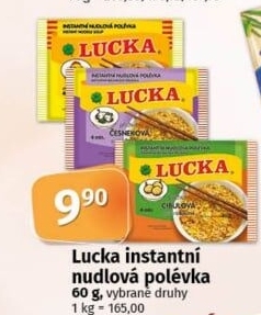 Instantní polévka Lucka