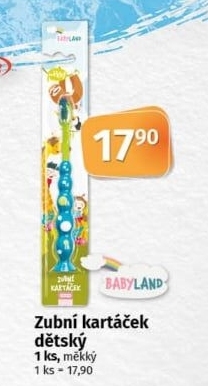 Kartáček na zuby dětský Babyland