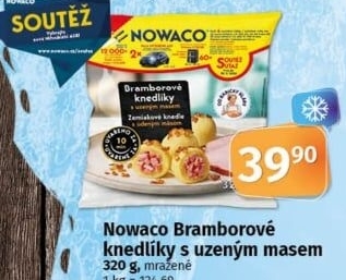 Knedlíky bramborové s uzeným masem mražené Dobroty babičky Kláry
