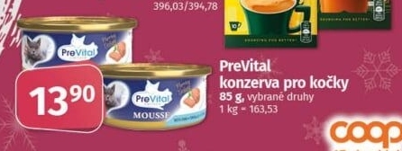 Konzerva pro kočky Prevital