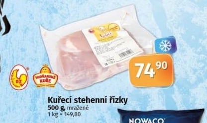 Kuřecí stehenní řízky mražené DZ Klatovy
