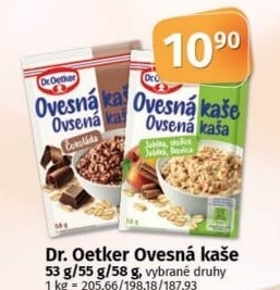 Ovesná kaše Dr. Oetker