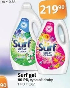 Prací gel Surf