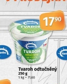 Tvaroh odtučněný Ranko