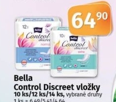 Vložky urologické Control Discreet Bella
