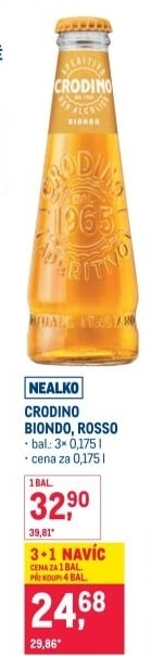 Nealkoholický aperitiv Crodino