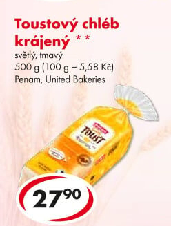 Toustový chléb Penam