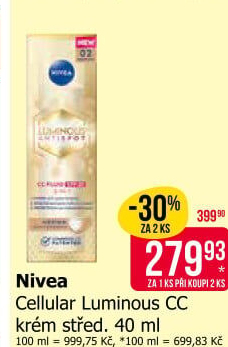 CC krém Cellular Luminous Nivea