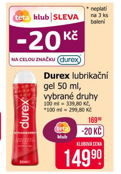 Gel lubrikační Durex
