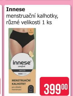 Innese kalhotky menstruační