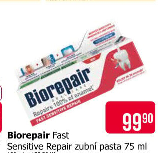 Pasta na zuby Fast Sensitive Repair Biorepair