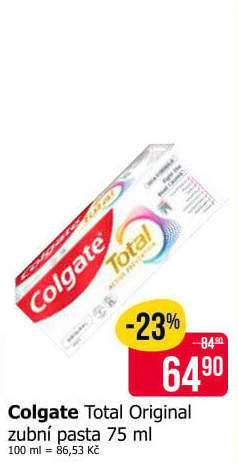 Pasta na zuby Original Total Colgate
