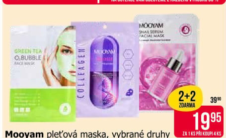 Pleťová maska Mooyam