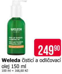 Pleťový olej čistící a odličovací Weleda