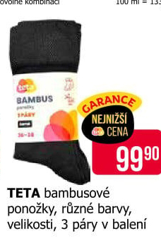 Ponožky bambusové Teta