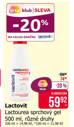 Sprchový gel Lactovit