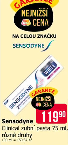 Zubní pasty Clinical Sensodyne
