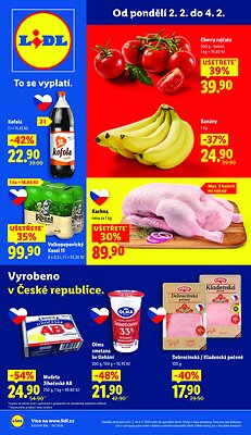 akční leták Lidl 2.2.2026-4.2.2026
