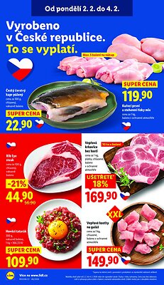akční leták Lidl 2.2.2026-4.2.2026