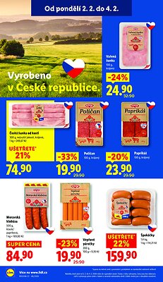 akční leták Lidl 2.2.2026-4.2.2026