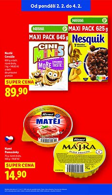 akční leták Lidl 2.2.2026-4.2.2026