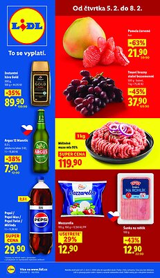 akční leták Lidl 5.2.2026-8.2.2026